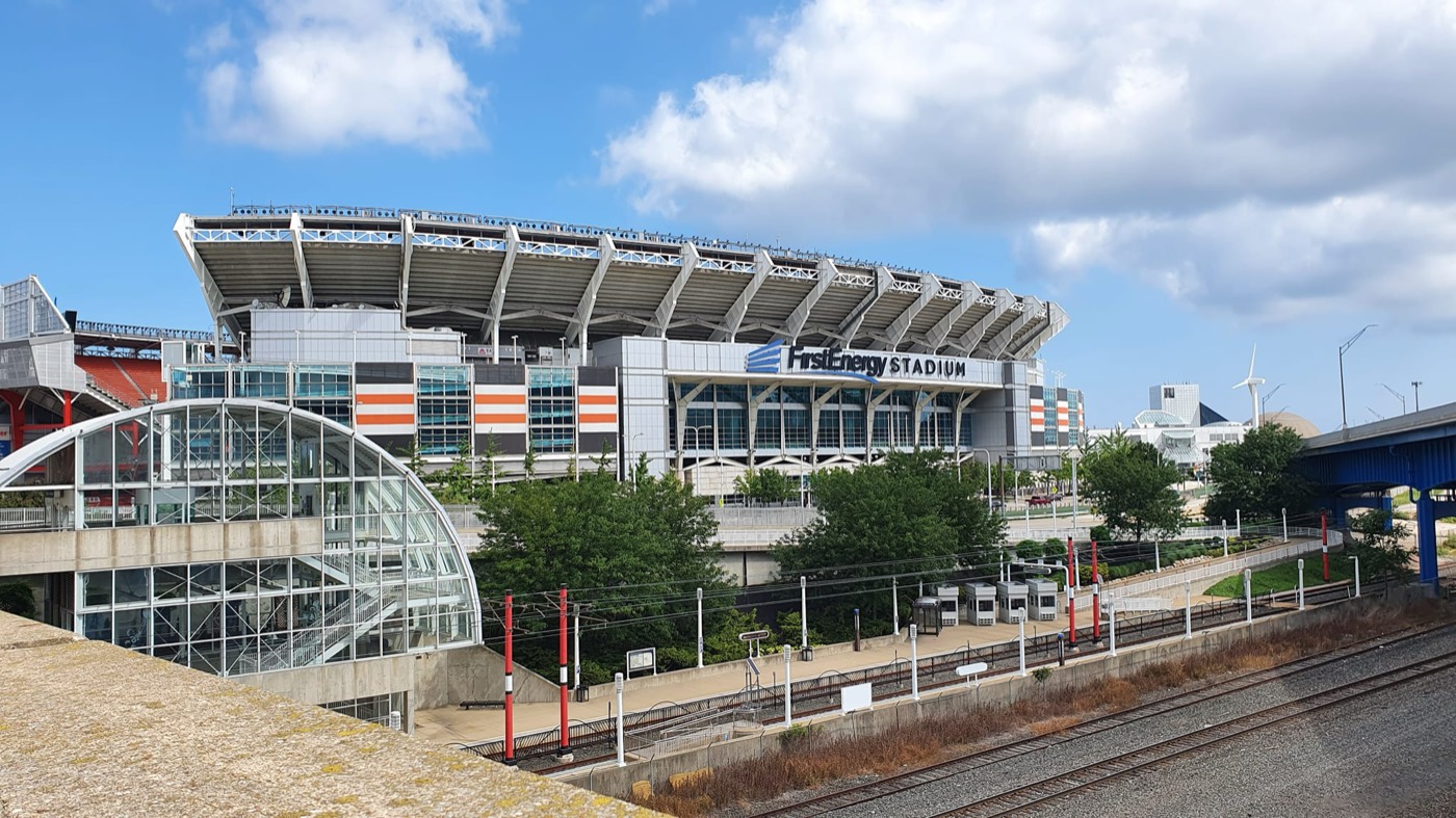Cleveland Browns stadium on a matchday